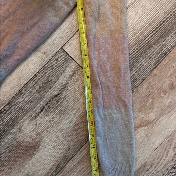 Loro Piana Gray purple cream tan baby Knit cashmere Sweater size 46 - Picture 8 of 8